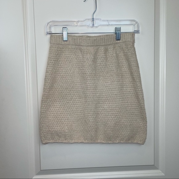 Free People Mae Sweater Mini Skirt Au Lait Sz XS - Picture 15 of 16